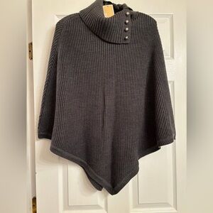 Michael Kors Black Poncho Sweater/(RSB) NWT One Size!